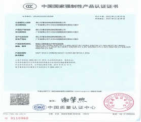 中國(guó)國(guó)家強(qiáng)制性認(rèn)證證書